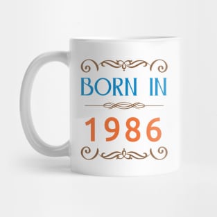 Born in 1986 Retro Mug